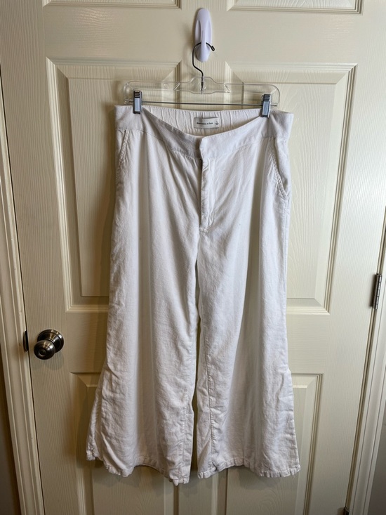 Abercrombie & Fitch Pants - Abercrombie linen blend Wide-Leg Pants large